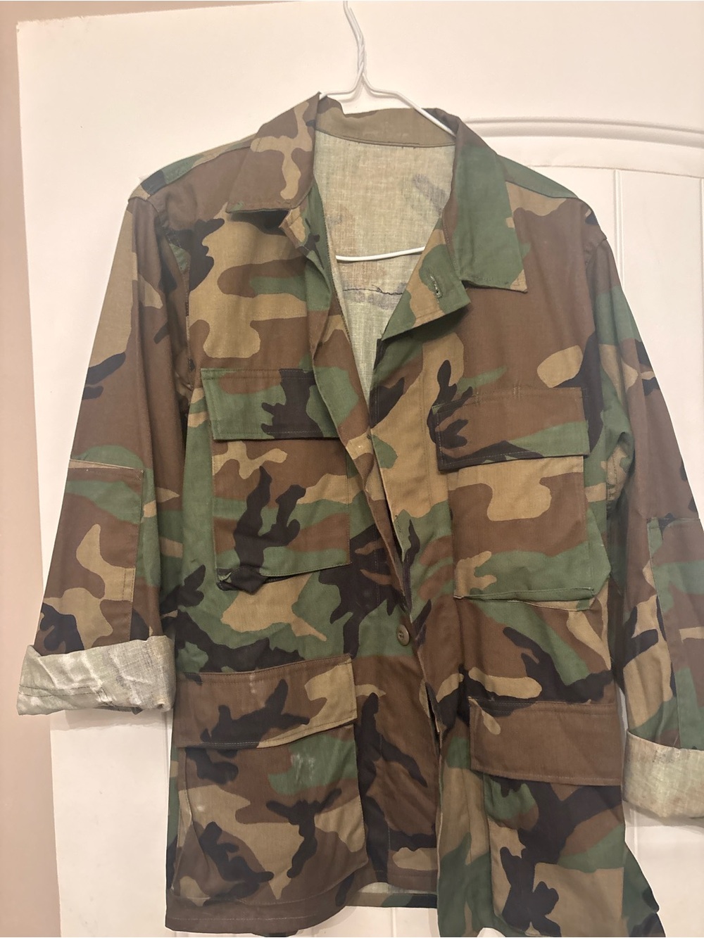 Source Unknown Woodland Camo Field Jacket - Green/Brown/Black